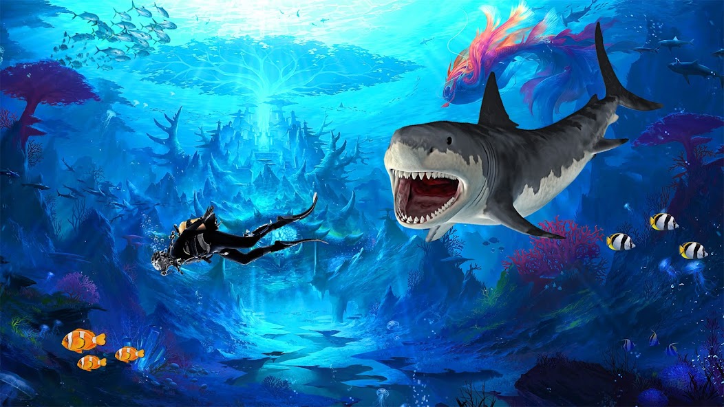 Angry Shark Games: Game 2024 Mod Screenshot4