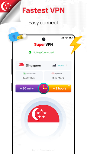 Singapore VPN: Get Singapor IP Screenshot1