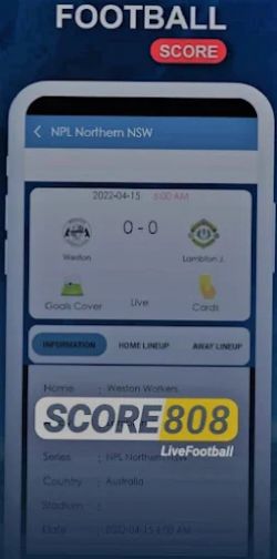 Score808 Sport - Live Football Screenshot1