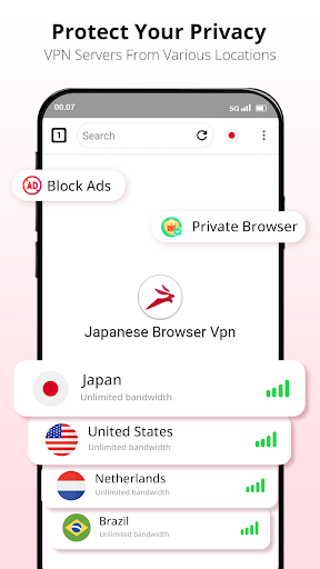 Japanese Browser Vpn: Private Screenshot3