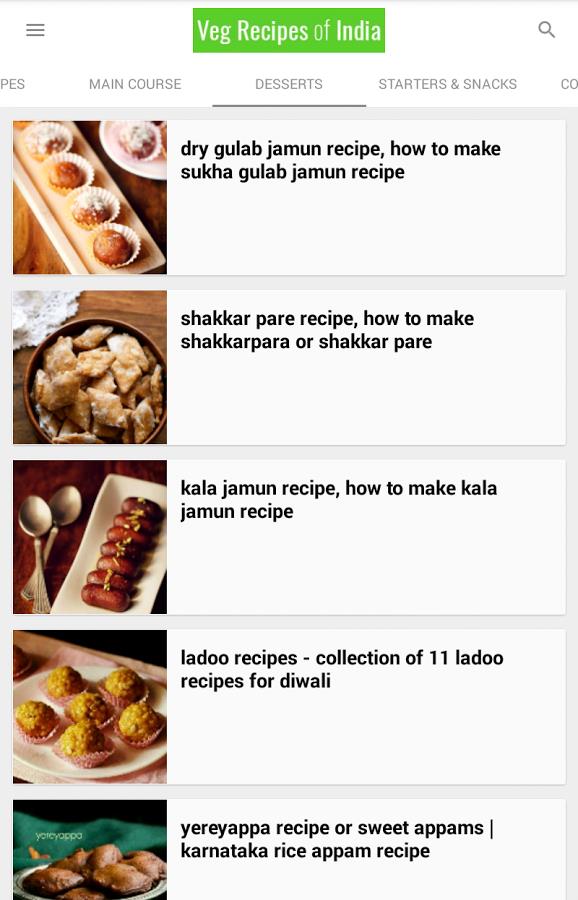 Veg Recipes of India Official Screenshot3
