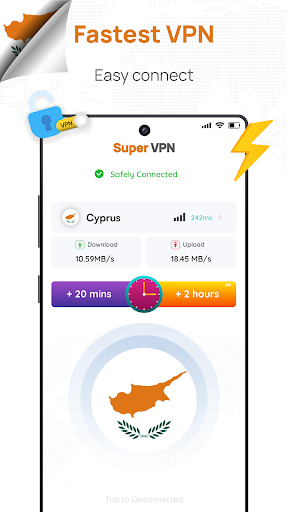 Cyprus VPN: Get Cyprus IP Screenshot1