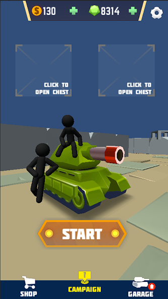Stickman Tank Hero Mod Screenshot1