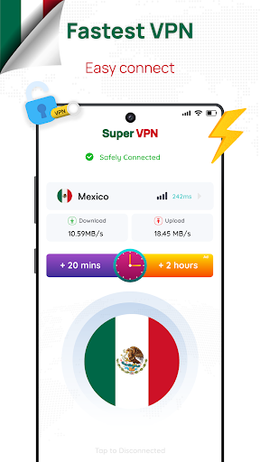 Mexico VPN - Get Mexican IP Screenshot1