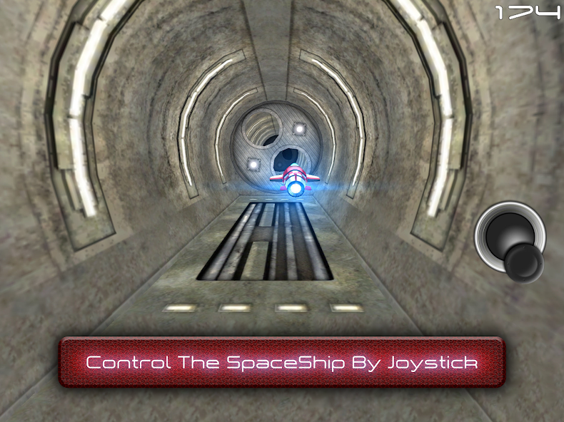 Tunnel Trouble 3D - Space Jet Mod Screenshot1
