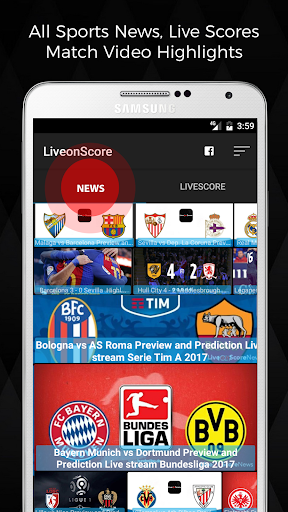 LiveonScore - Live Score, Sport Live News Screenshot2