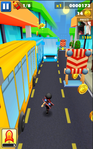 Subway Ninja Run:Surfer in the Mod Screenshot1