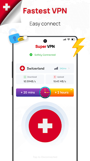 Switzerland VPN: Get Swiss IP Screenshot1