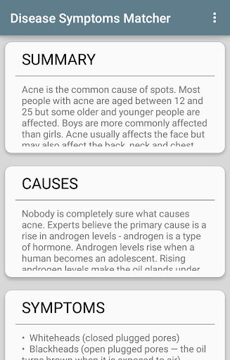 Disease Symptoms Matcher Screenshot3