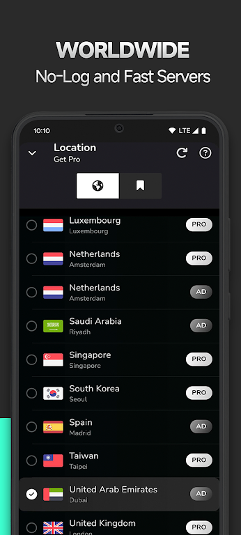 AitneVPN - Secure VPN Proxy Screenshot2