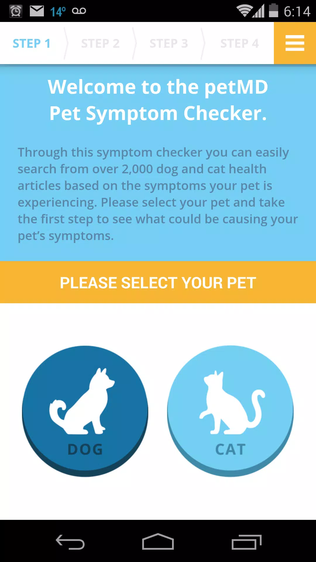 petMD Symptom Checker Screenshot3