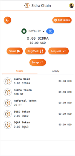 Sidra Chain Screenshot2