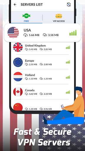 USA VPN: Unlimited Fast VPN Screenshot2