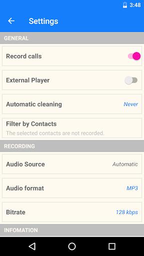 MP3 Call Recorder Screenshot1