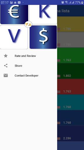 Konvertor valuta/kursna lista Screenshot1