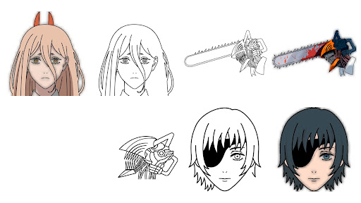 How to draw Chainsaw Man Screenshot2