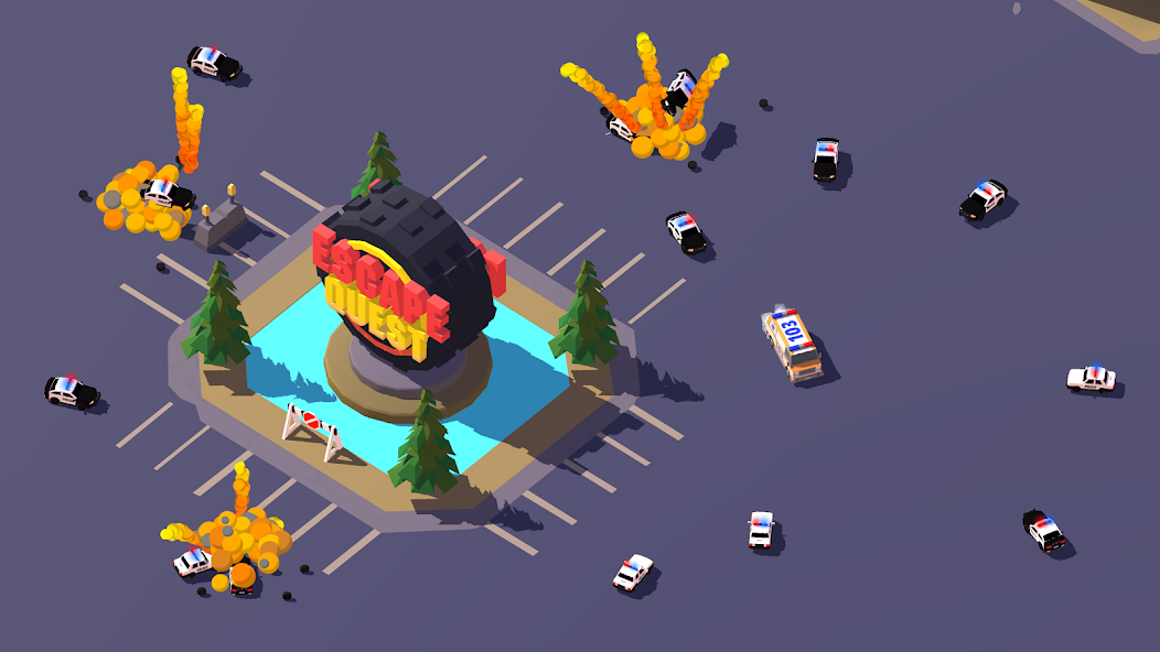 Escape Quest: Police Car Chase Mod Screenshot1