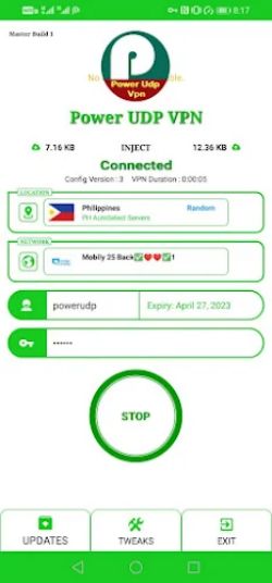 POWER UDP VPN Screenshot2