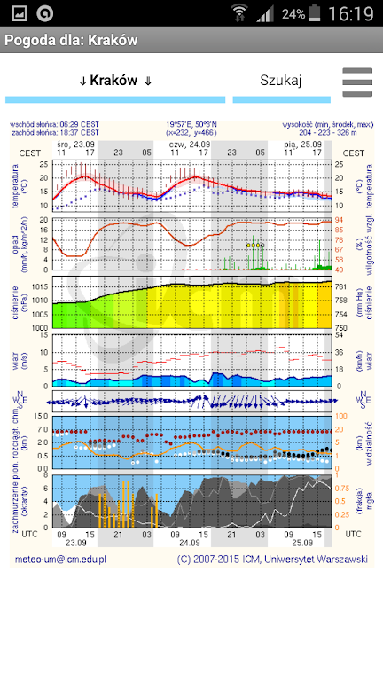 Meteo ICM (nieoficjalna) Screenshot1