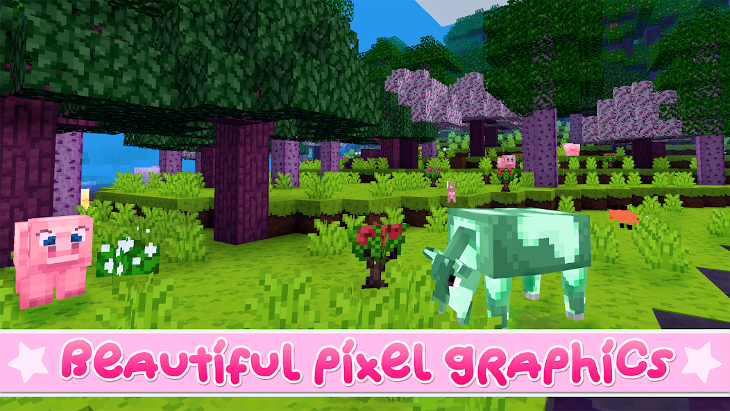 Kawaii World - Craft and Build Mod Screenshot3