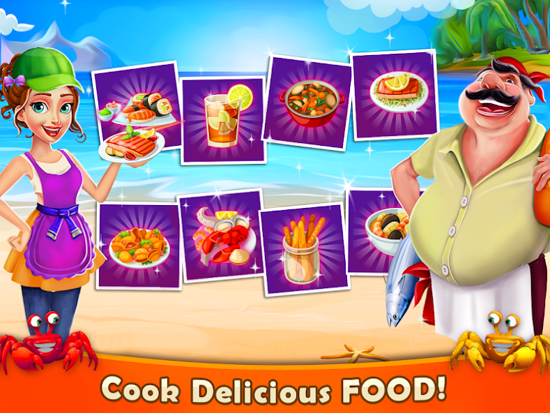 Seafood Chef: Cooking Games Mod Screenshot3