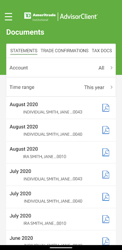 TD Ameritrade Advisor Client Screenshot1