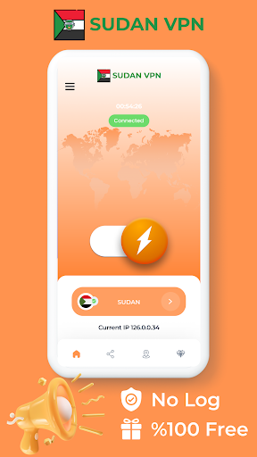 Sudan VPN - Private Proxy Screenshot1