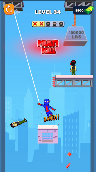 Web Shooter Hero Swing Fight Mod Screenshot1