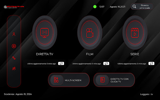 IPTV ITALIA TV + VPN Screenshot2