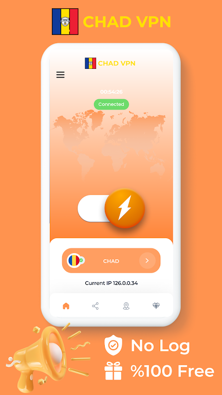 Chad VPN - Private Proxy Screenshot1