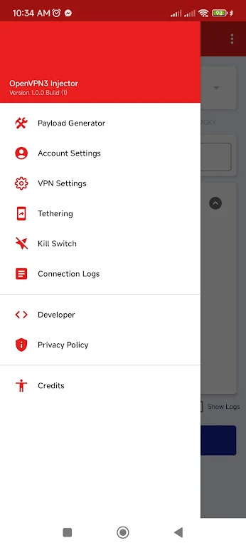 OpenVPN3 Injector Screenshot2