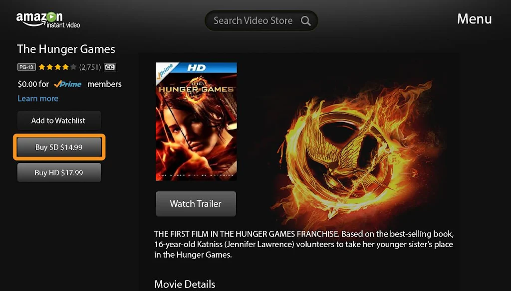 Amazon Instant Video-Google TV Screenshot3