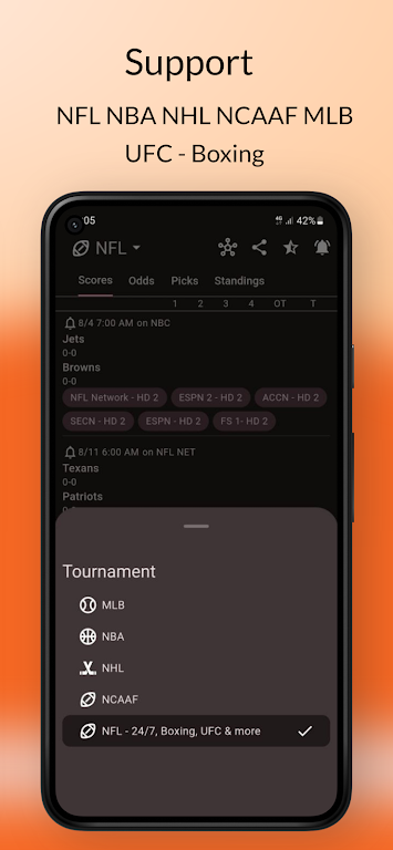 Dofu Live NFL NBA MLB NHL NCAA Screenshot3