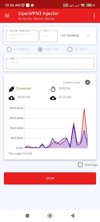 OpenVPN3 Injector Screenshot1