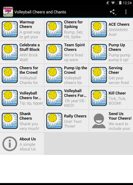 Volleyball Cheers and Chants Screenshot1