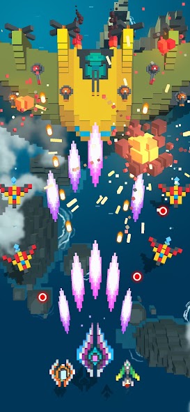 Sky Wings: Pixel Fighter 3D Mod Screenshot4