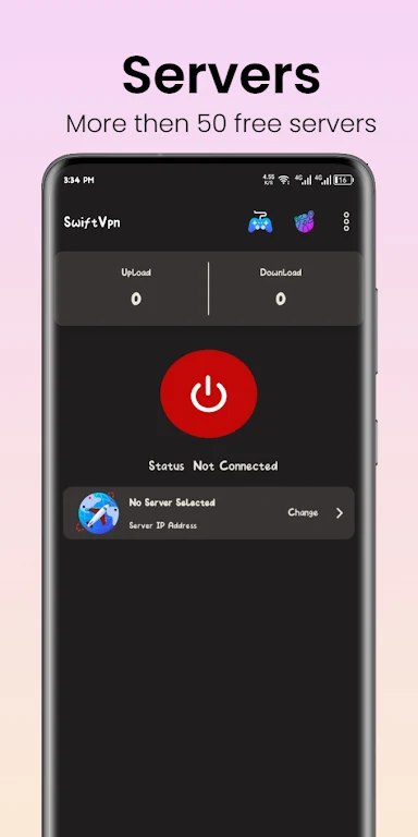 Swift VPN: Fast, Lite & Secure Screenshot1