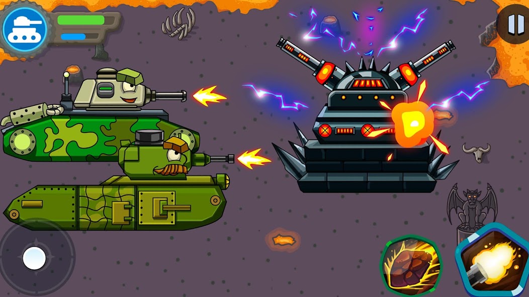 Tank battle: Tanks War 2D Mod Screenshot4