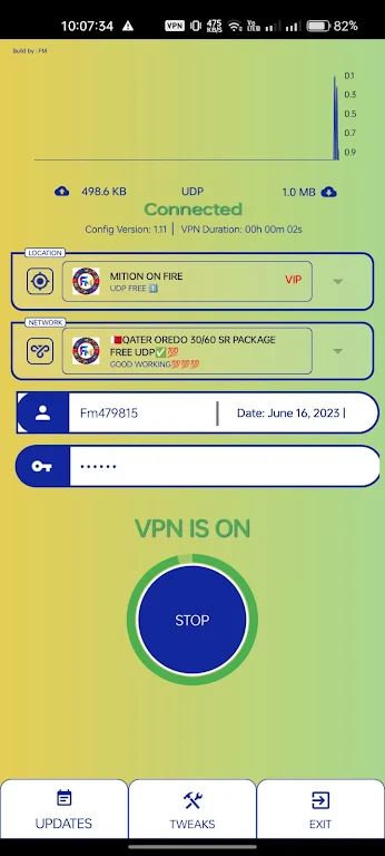 MITION ON FIRE - Secure VPN Screenshot2