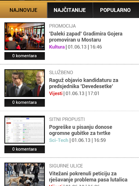 Bljesak.info Mobile Screenshot3