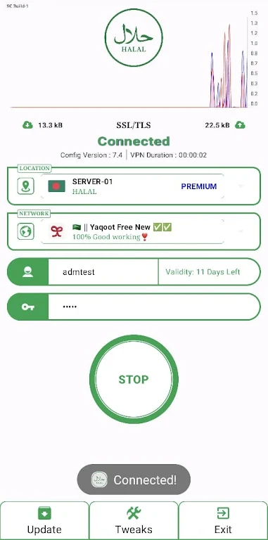 Halal - Internet Access VPN Screenshot3