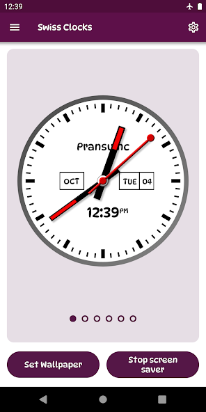 SwissClocks Live wallpaper Mod Screenshot1