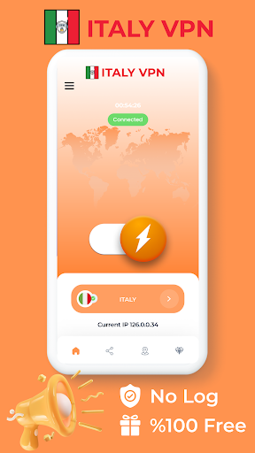 Italy VPN - Fast Private Proxy Screenshot1