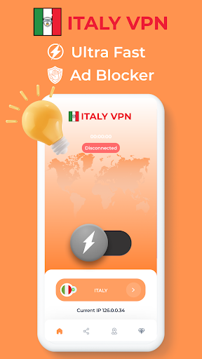 Italy VPN - Fast Private Proxy Screenshot2