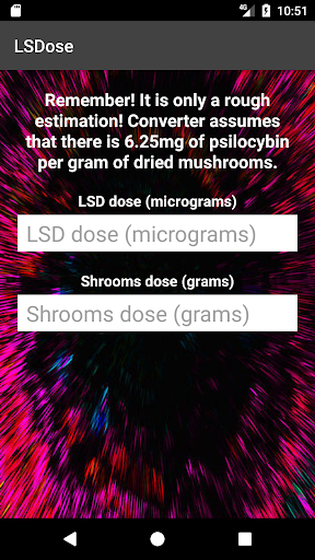 LSDose - LSD or Shrooms dose tolerance calculator Screenshot3