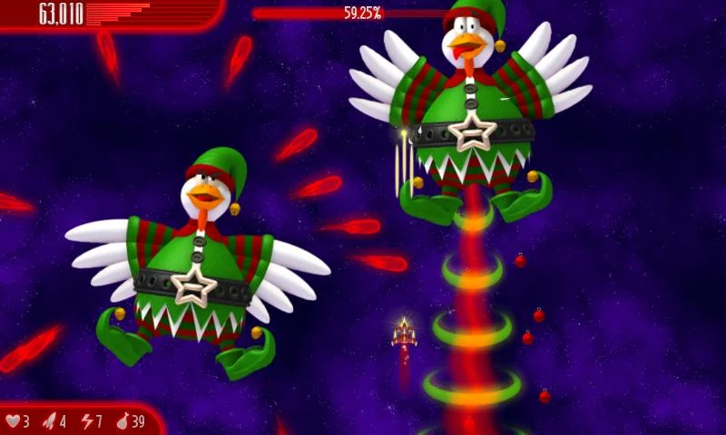 Chicken Invaders 4 Xmas Mod Screenshot3