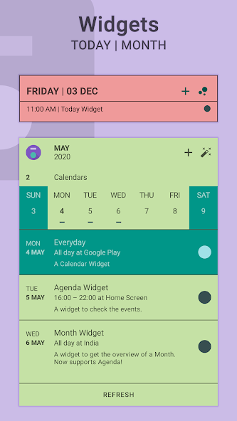 Everyday | Calendar Widget Mod Screenshot4