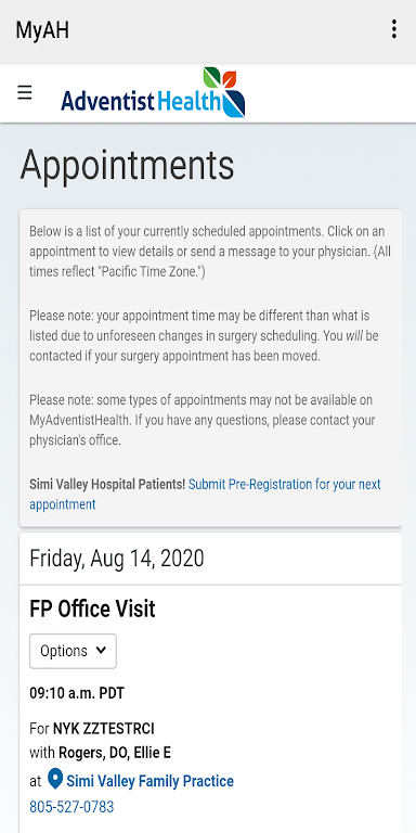 MyAdventistHealth Screenshot2