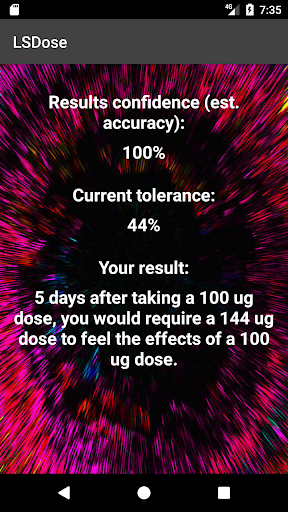 LSDose - LSD or Shrooms dose tolerance calculator Screenshot4