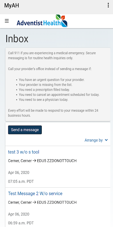 MyAdventistHealth Screenshot1